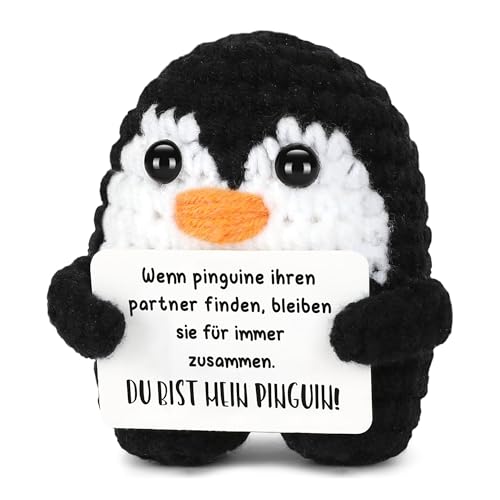VELENTI® Ich Liebe Dich Geschenke, Love Pinguin Romantisches Paar Geschenk für sie, Geschenke für ihn, Partner Geschenks für Freundin, Geschenks für Freund