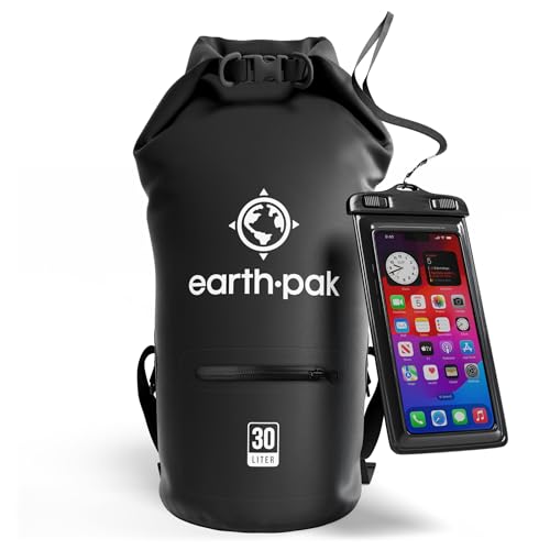 Wasserdichter Packsack 30L - Dry Bag mit Reißverschlusstasche und Rolltop
