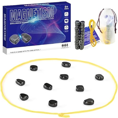 HOKYYCC Magnetspiel, Tragbar Magnetisches Schachspiel, Magnet Schach Tischspiele, Camping-Spiele, Geeignet für Familienfeiern, Geburtstagsparty-Spiel