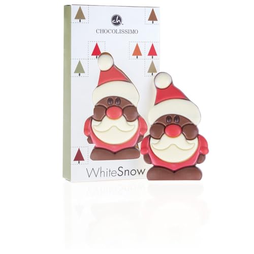 CHOCOLISSIMO - Weihnachtsmann aus Schokolade - Geschenk Nikolaus, Weihnachten, Advent, Weihnachtsschokolade, Süßigkeiten - Schokoladenfigur, Geschenkidee Kinder, Mädchen, Junge - Santa Solo