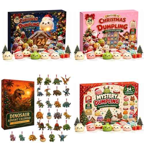 Squishy Adventskalender 2026-24 Tage Dumpling Squishy Weihnachtskalender