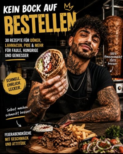 KEIN BOCK AUF BESTELLEN: 30 einfache Rezepte zwischen Döner, Lahmacun & Feierabendküche Hunger auf Döner.