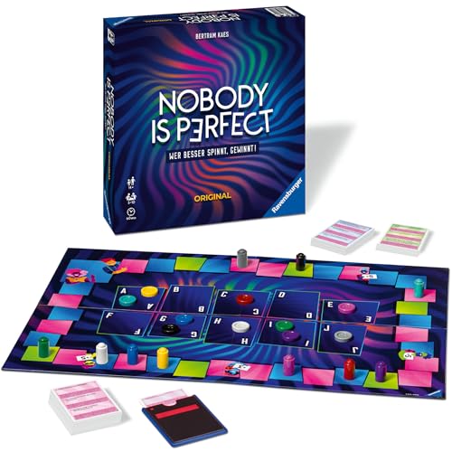 Ravensburger 26845 - Nobody is Perfect - Silvesterspiel, Kartenspiel für die ganze Familie, Spiele für Erwachsene, Gesellschaftsspiele, Brettspiele für 3-10 Spieler, ab 14 Jahren