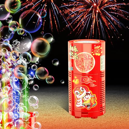 Feuerwerks Seifenblasenmaschine, Kinder Bubble, Birthday Tischfeuerwerk | 13 Löcher Seifenblasen Maschine, Indoor Luftblasen Wunderkerzen, Weihnachten, Chinesisches Neujahrsfest, geburtstagsfeuerwerk