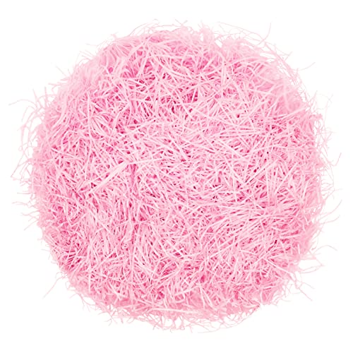 100g Raffia Füllmaterial Geschenk Hamper Shred Geschreddertes Papier Geschenk Füllung für Party Hamper Füllung und Geschenkverpackung für Geschenkbox Dekorations (Rosa)
