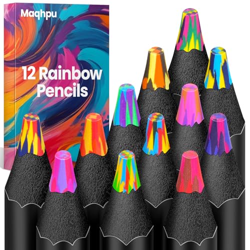 Maqhpu Schultüte Füllung, Einschulung Mädchen, 12 Farben Regenbogenstift