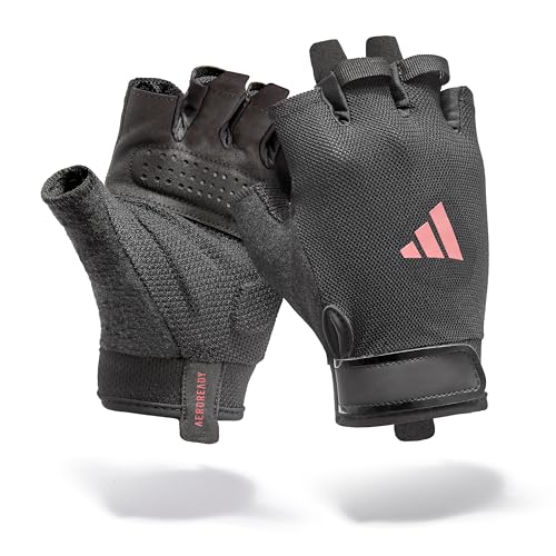 Adidas Essential Trainingshandschuhe - feuchtigkeitsabsorbierende Aeroready Technologie gepaart mit Einer äußerst komfortablen, strapazierfähigen Handinnenfläche aus Velourlederimitat
