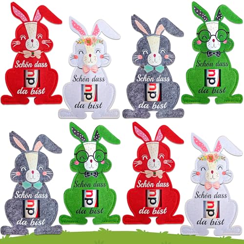 Syoulin Geschenke für Schokolade Verpackung Ostern Osternest,Schön das du da bist,Gastgeschenke,Ostergeschenke Erwachsene/Kind