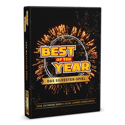 BEST OF THE YEAR DAS SILVESTER-SPIEL - Jahres-Highlights wieder erleben | Geschenkidee, Partyspiel, Silvester-Tradition, Spiel für Erwachsene & Kinder, 1-10 Spieler ab 6 Jahre