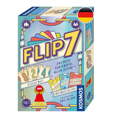 Kosmos Flip 7, Kartenspiel mit schnellem und einfachen Black Jack Prinzip