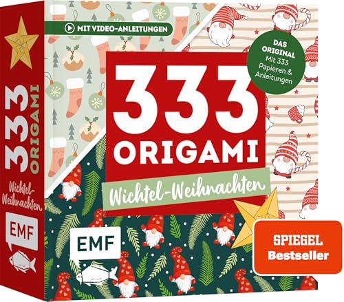 333 Origami – Wichtel-Weihnachten: Niedliche Papiere falten für die Weihnachtszeit