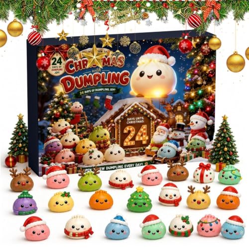 Squishy Weihnachten Adventskalender 2026 Quetschspielzeug-Kalender (A)