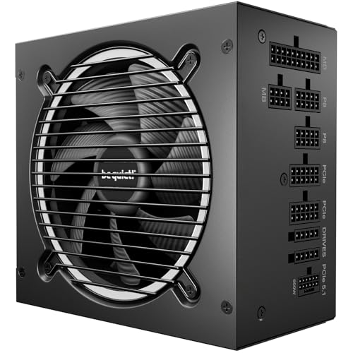 be quiet! Pure Power 13 M 750W Netzteil, 80 Plus® Gold Effizienz, ATX 3.1-Netzteil, für PCIe 5.1 GPUs, 120mm be quiet! Lüfter, semi-passiver Betrieb möglich, LLC-Technologie, Single-Rail