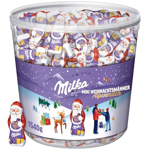 Milka Mini Weihnachtsmänner, Perfekt für die Festtage, 1540 g