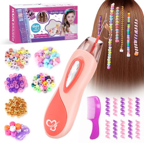 Geschenk Mädchen 5 6 7 8 9 10 Jahre: Haarschmuck Mädchen DIY Haarperlen Set