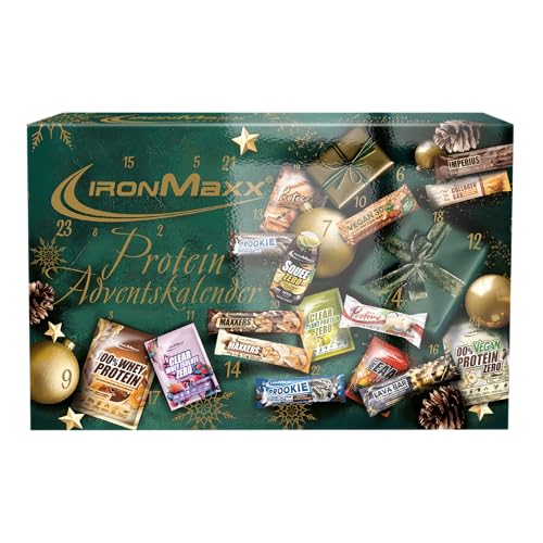 IronMaxx Protein Adventskalender 2025 | 24 sportliche Überraschungen für Fitness-Fans | High Protein Riegel, Shakes & mehr | Limitierte Fitness-Geschenkidee