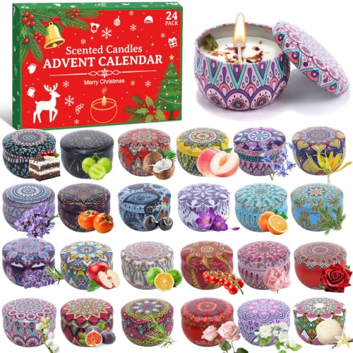 UAYNFY Adventskalender 2026 – 24 Duftkerzen für Erwachsene